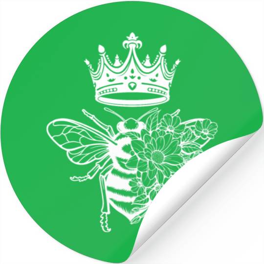 Queen Bee Crown Women Hive Beekeeping Bee Women Stickers