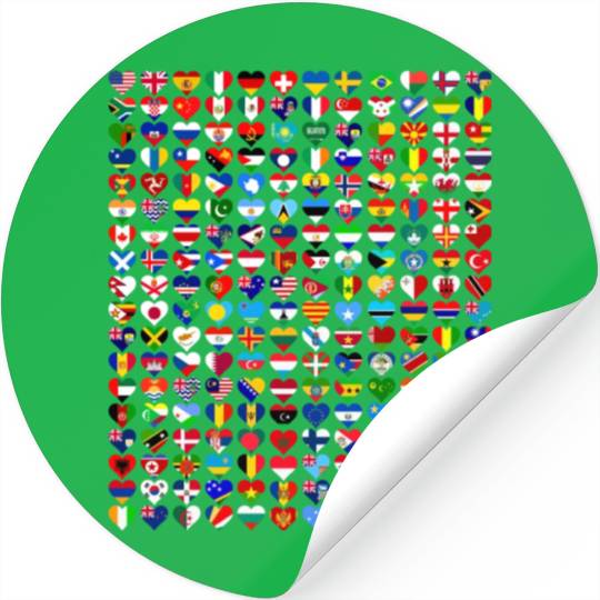 International Flags of the Countries of the World Stickers