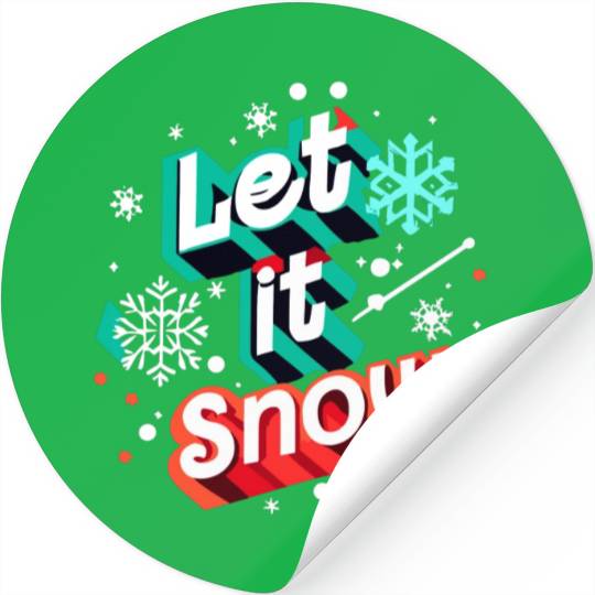 Let it Snow. Stickers
