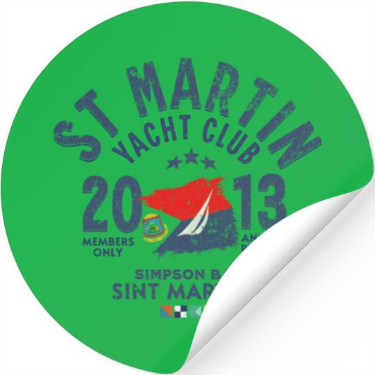 St Martin Yacht club blc Copy Stickers