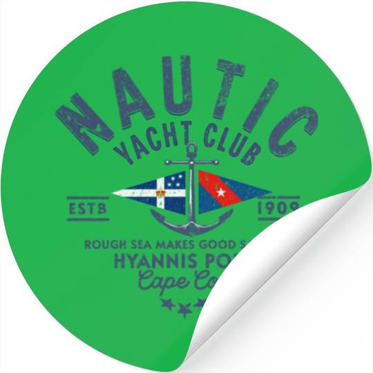 Nautic Yacht Club Emblem Design Stickers