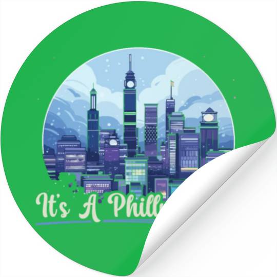 Philadelphia City Pennsylvania USA United States Stickers