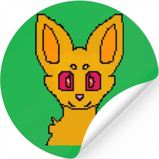 pixels fox Stickers
