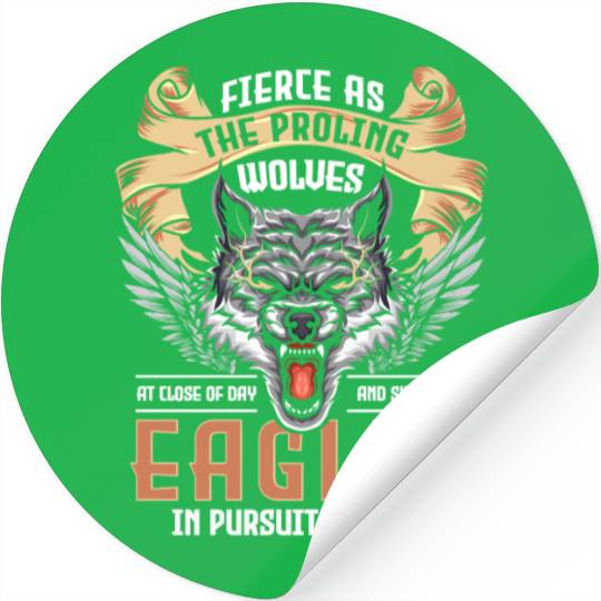 Wolf Dog Predator Stickers