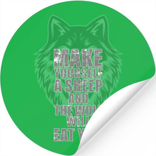 Werewolf Nordic Full Moon Stickers
