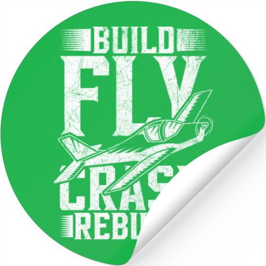 RC Plane Pilot Build Fly Crash Rebuild Stickers