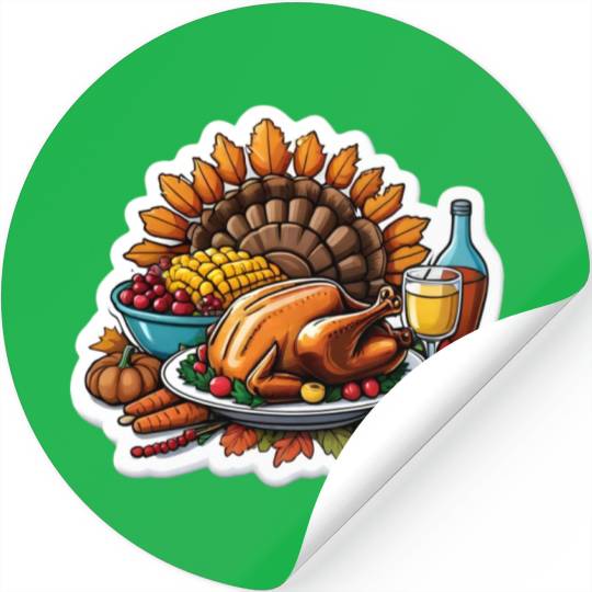 Grateful Gatherings| Embracing the Spirit of Famil Stickers