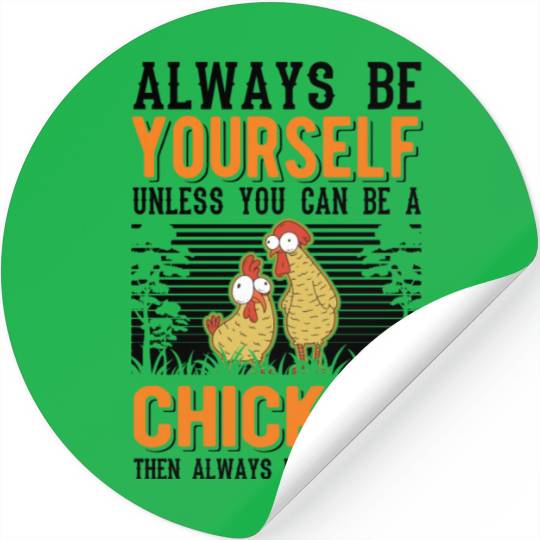 Chickens Chicken Farm Farmer Stickers