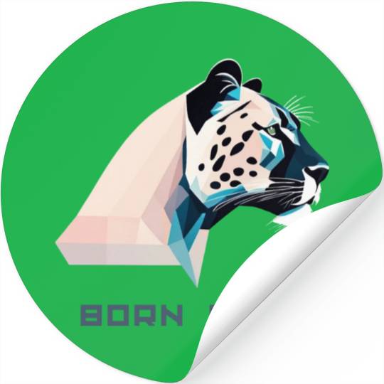 Geometric Lowpoly Wildcat Stickers