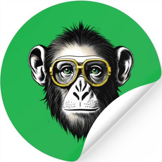 Elegant monkey Stickers