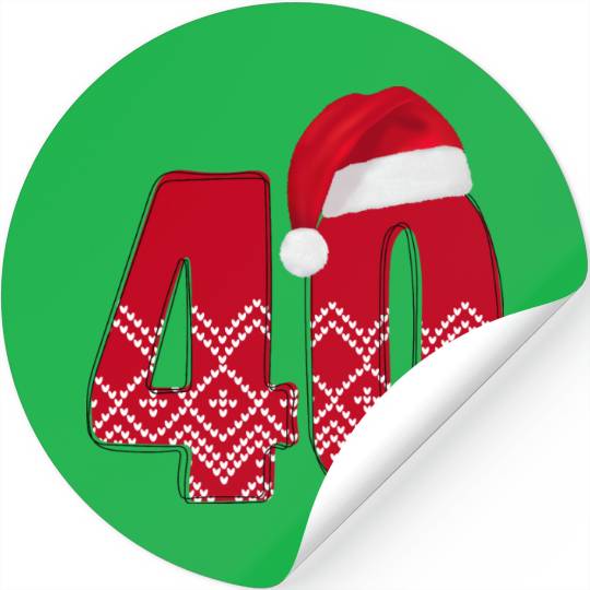 40th Happy Birthday Wedding Anniversary - Forty Stickers