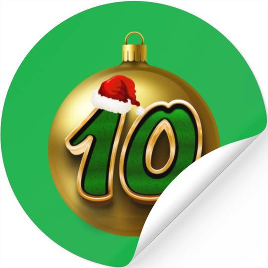 10th Wedding Anniversary - Ten Gift Ideas Stickers