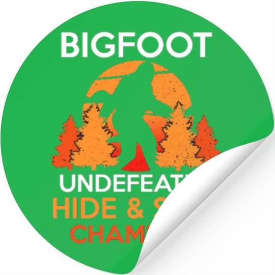 Bigfoot Hide amp Seek World Champion Stickers