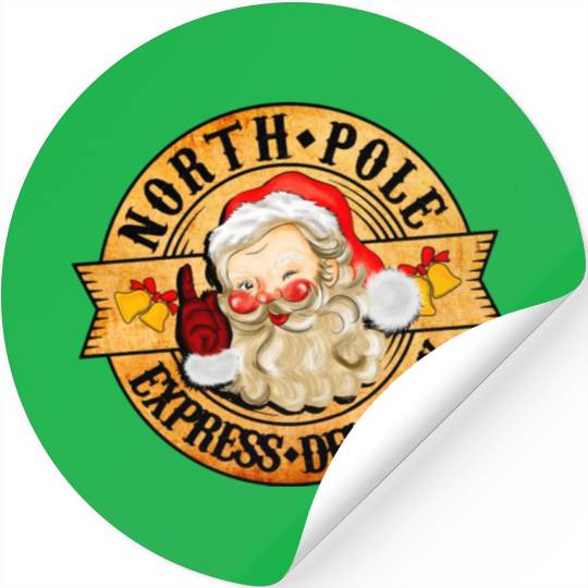 North Pole Express Delivery Stickers