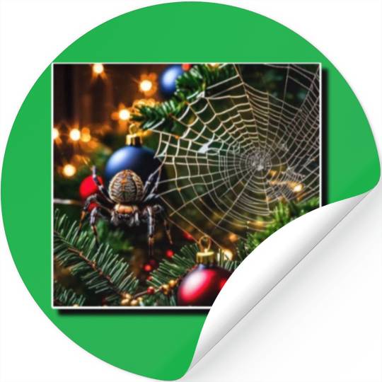 Spider web tree Stickers