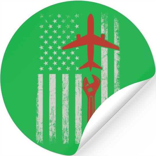 Airplane Mechanic Aviation Technician Gift Stickers