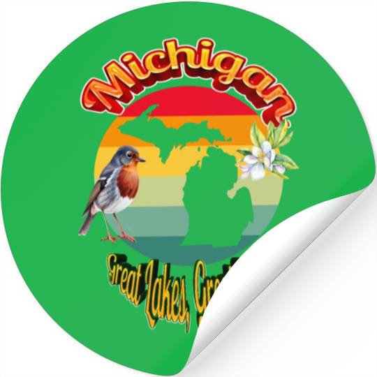 Michigan: Great Lakes, Great State! Stickers