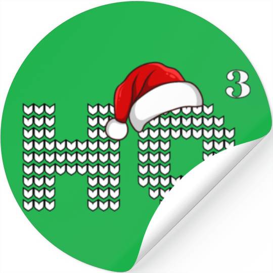 HO HO HO Christmas Funny Santa Stickers