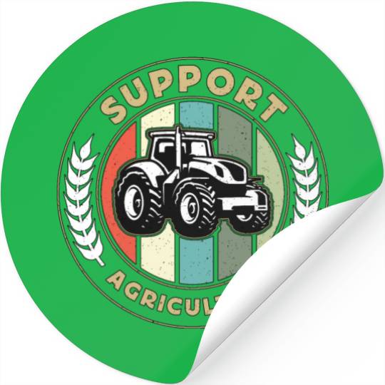 Harvester Support Agriculture Farming Life Farmer Stickers