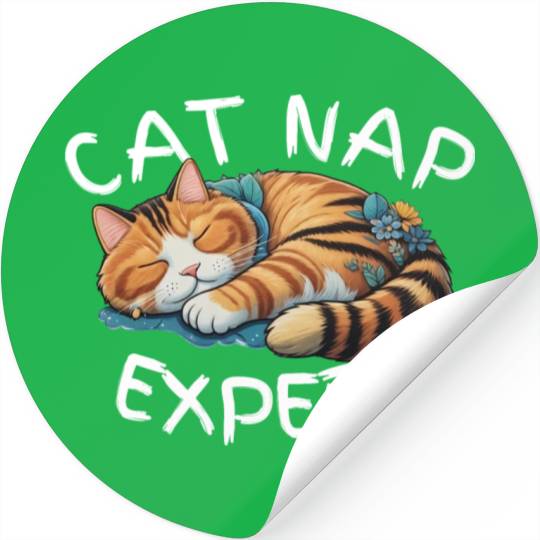 Cat Nap Expert Stickers