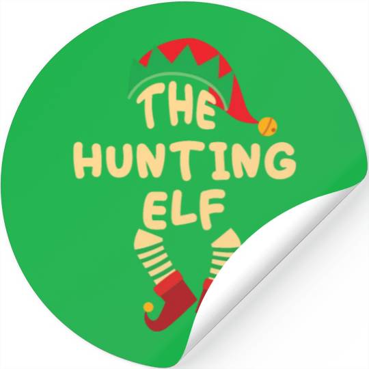 The Hunting Elf Family Matching Group Christmas Stickers