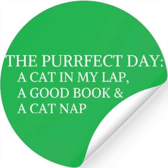 The Purrfect : Cat in My Lap Book Catnap The Purrf Stickers