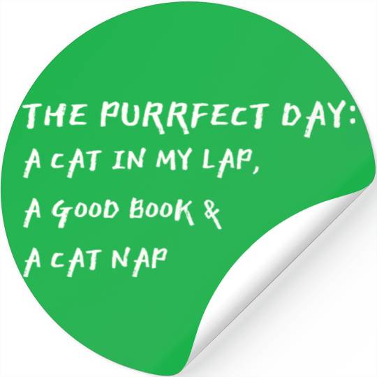 Cat in My Lap Book Catnap The Purrfect Day Stickers