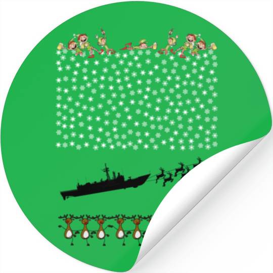 Oliver Hazard Perry christmas reindeer jumper Stickers