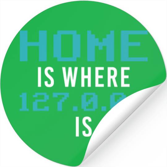 Localhost Programming Computer Scientist Funny Pro Stickers
