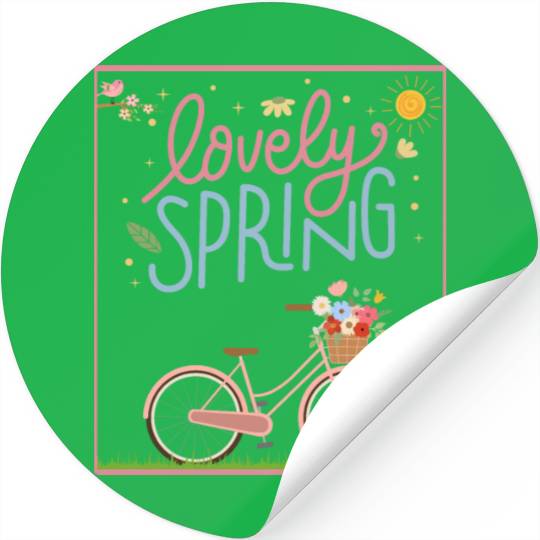 It's Spring, Spring, Easter, Flower, Hello Spring Stickers