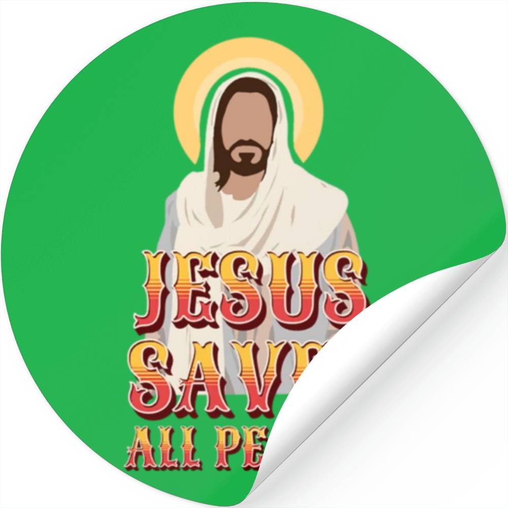 Jesus Saves All People Stickers