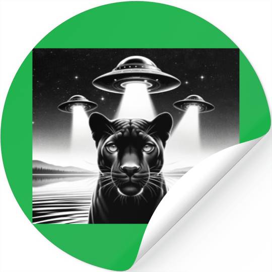 Playful River Mammal Classic Alien Toy Decor Cute Stickers