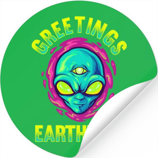 Alien, Aliens, UFO, UAP, Space Unknown Flight Stickers