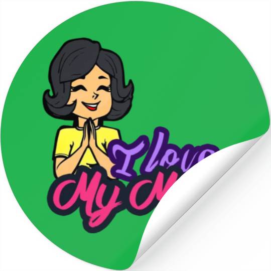 I love my momy son gift Stickers