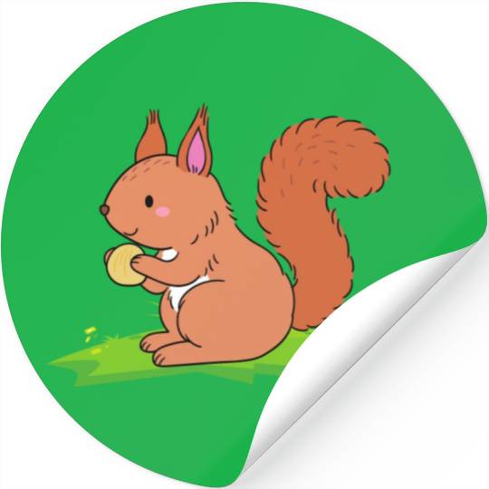 Squirrel Rodent Forest Nut Pet Lover Whisperer Stickers