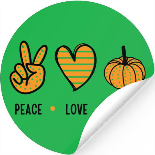 peace love fall Stickers
