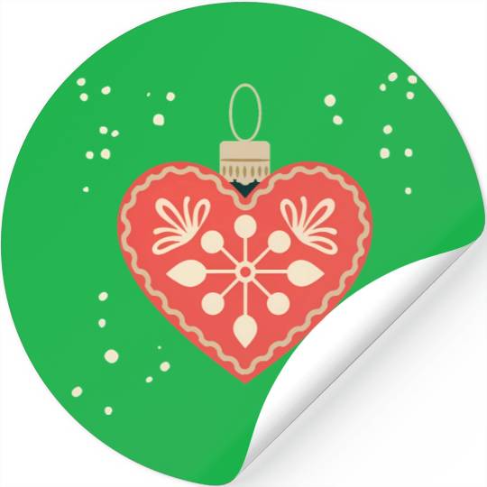 Joyful Christmas Ornament Stickers