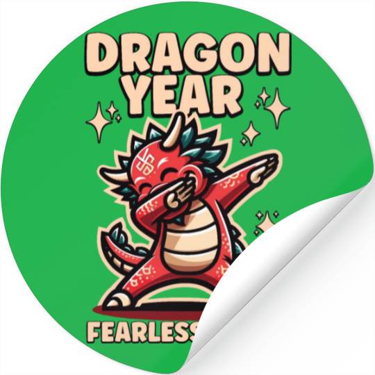 Dragon Kids Year of the Dragon Dabbing Stickers