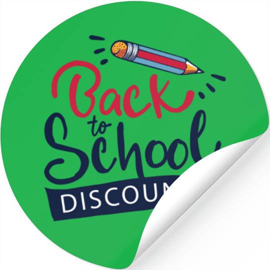 Back To School Discounts Stickers