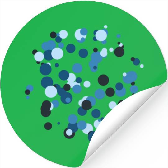 abstract circles pattern Stickers