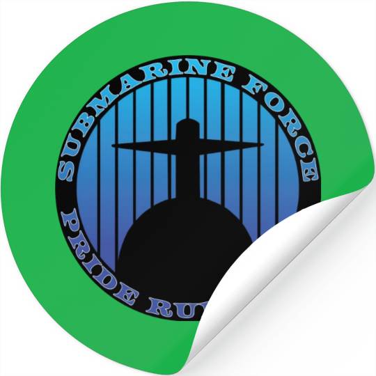Submarine Force Pride Runs Deep Ocean Blue Stickers