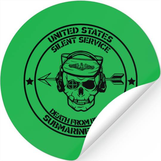 Us Submarine Force Death From Below Silent Service Stickers