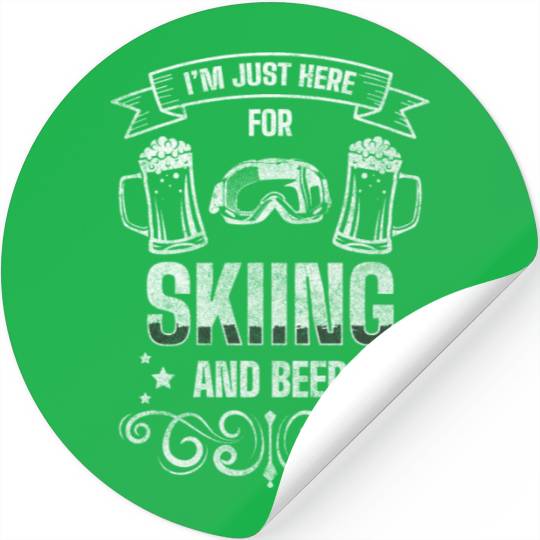 Snowboarding Alps Apres Ski Stickers