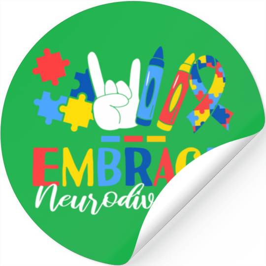 Embrace Neurodiversity ABA Therapist Behavioral Stickers