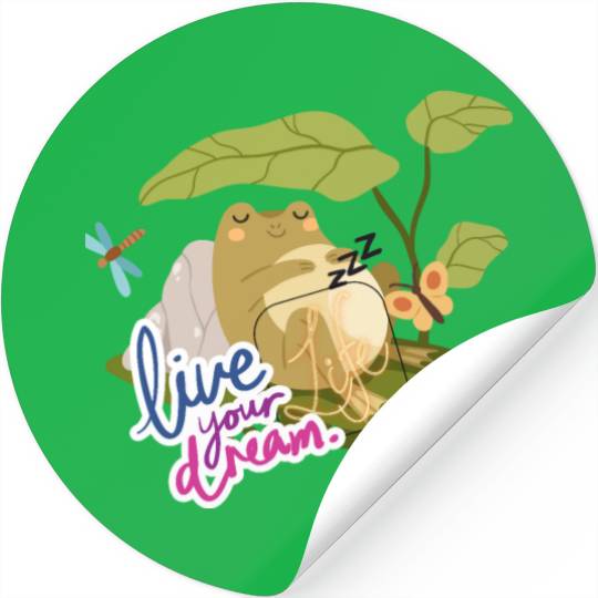 big frog Dream Stickers
