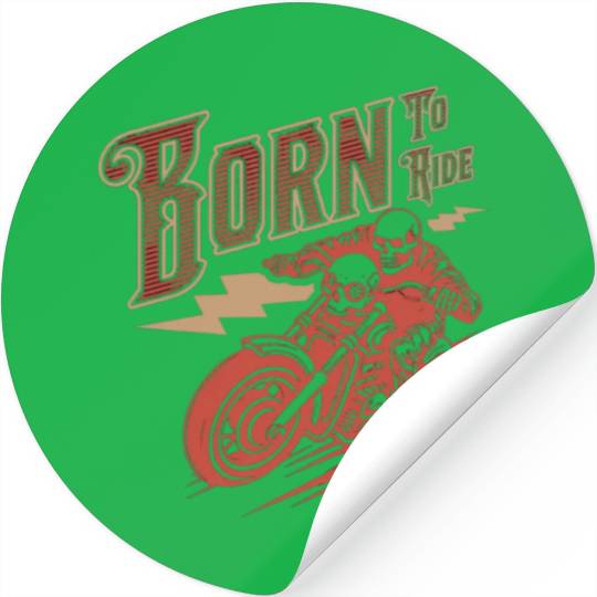 Born To Ride Adventure Gear Motorcycle club Stickers
