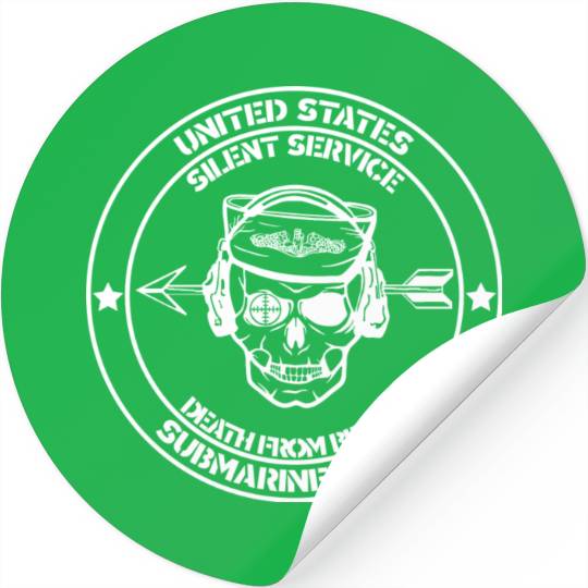 Us Submarine Force Death From Below Silent Service Stickers
