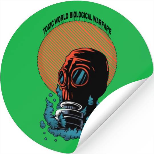Toxic World Biological Warfare Stickers