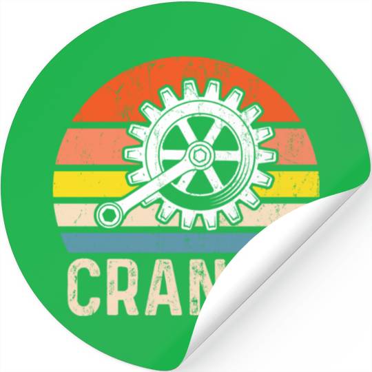 Cranky Vintage Sun funny Bicycle Lovers Stickers