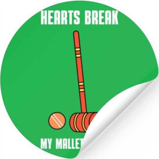 Lawn Game - Golf Croquet Player Stickers